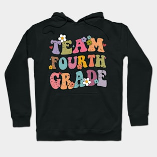 Team 4th Grade Groovy Back to School Gifts Teacher Student Hoodie